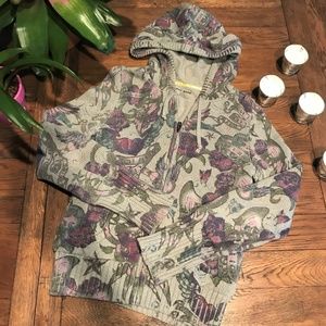 DKNY Zipped Hoodie Sweatshirt / Size S